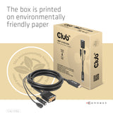 CLUB3D CAC-1712 videokabel adapter 2 m VGA (D-Sub) + 3.5mm HDMI + Micro-USB Sort