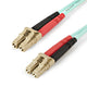 StarTech.com 450FBLCLC1 InfiniBand og fiberoptisk kabel 1 m LC Turkisfarve