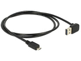 DeLOCK 1m, USB 2.0-A - USB 2.0 micro-B USB-kabel USB A Micro-USB B 0,48 Gbit/sek. Sort