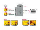 DeLOCK 64001 USB grafisk adapter 3840 x 2160 pixel Grå