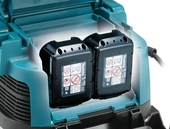 Makita DVC150LZ støvsuger til aske 15 L Blå, Hvid