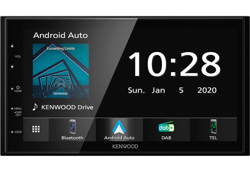 Kenwood Moniceiver DMX5020DABS Sort Bluetooth