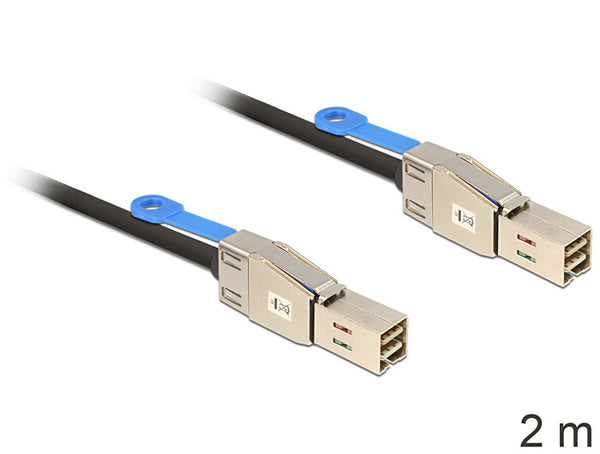 DeLOCK 83395 Serial Attached SCSI (SAS)-kabel 2 m Sort