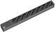 Bachmann 19'' 2m 8x Schuko H05VV-F 3G 1.50mm² stikdåse 8 AC stikkontakt(er) Sort