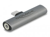 DeLOCK 64186 kabel kønsskifter USB Type-C USB Type-C + 3.5mm Grå