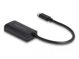 DeLOCK 61026 kabel kønsskifter USB C RJ45 Sort