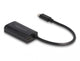 DeLOCK 61026 kabel kønsskifter USB C RJ45 Sort