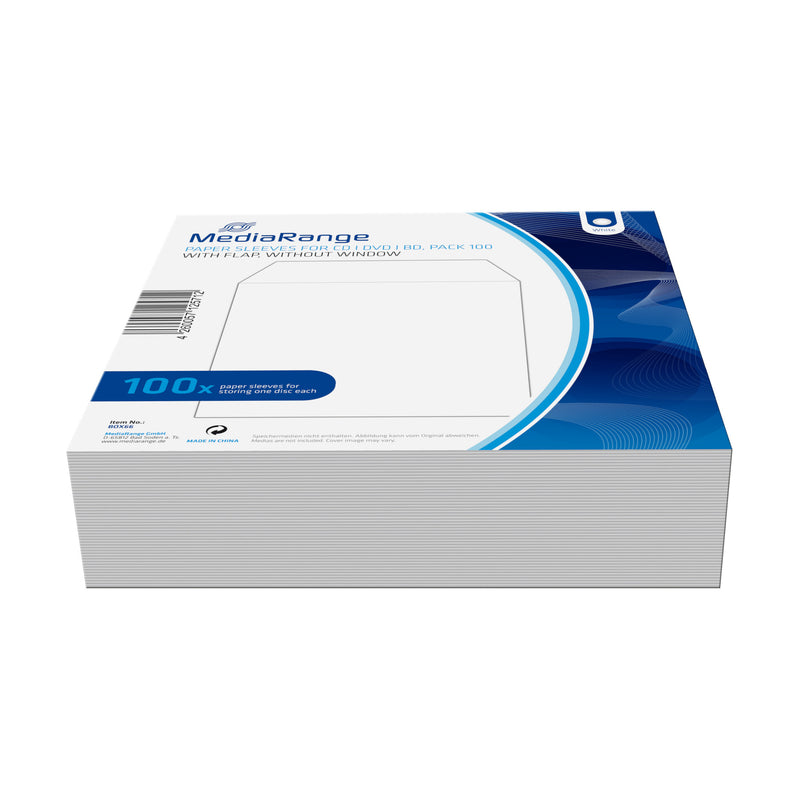 MediaRange BOX66 optisk disk etui 1 diske Hvid