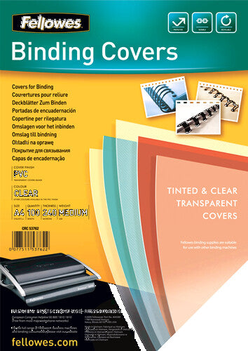 Fellowes 53762 omslag til papirindbinding Plast Transparent 100 stk