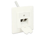 DeLOCK 86219 stikkontakt RJ-45 Hvid