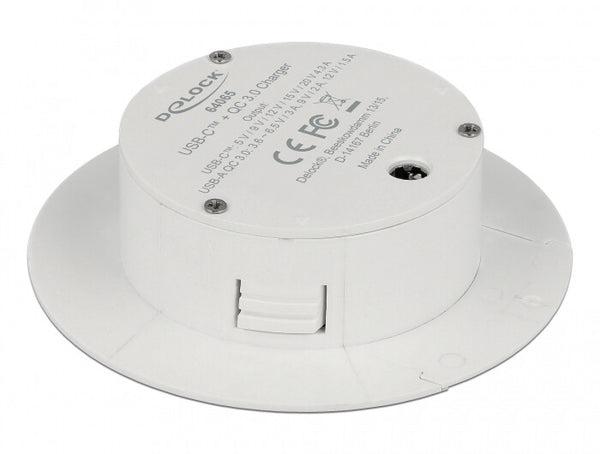 DeLOCK 64065 oplader til mobil enhed Smartphone Hvid DC Hurtig opladning Indendørs