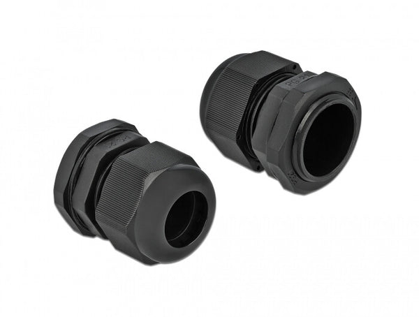 DeLOCK 60222 kabelforskruning Sort Plast 10 stk