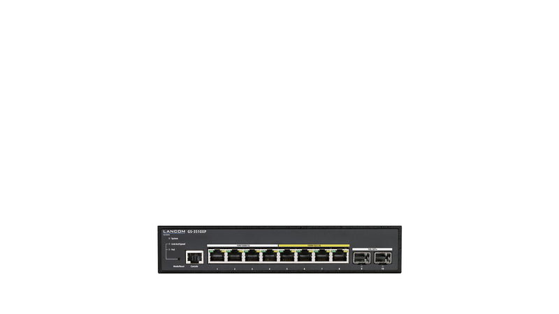 LANCOM GS-3510XP Administreret L2 2.5G Ethernet (100/1000/2500) Strøm over Ethernet (PoE) 1U Sort