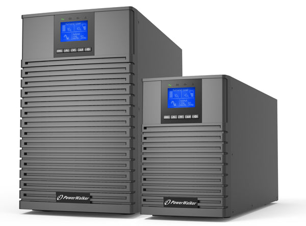 PowerWalker VFI 1000 ICT IoT UPS-enhed Dobbeltkonvertering (online) 1 kVA 1000 W 4 AC stikkontakt(er)