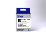 Epson LK-5WBW etiketbånd Sort på hvid