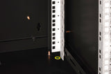 Digitus DN-19 09U-6/6-SW stativ 9U Vægmonteret stativ Sort