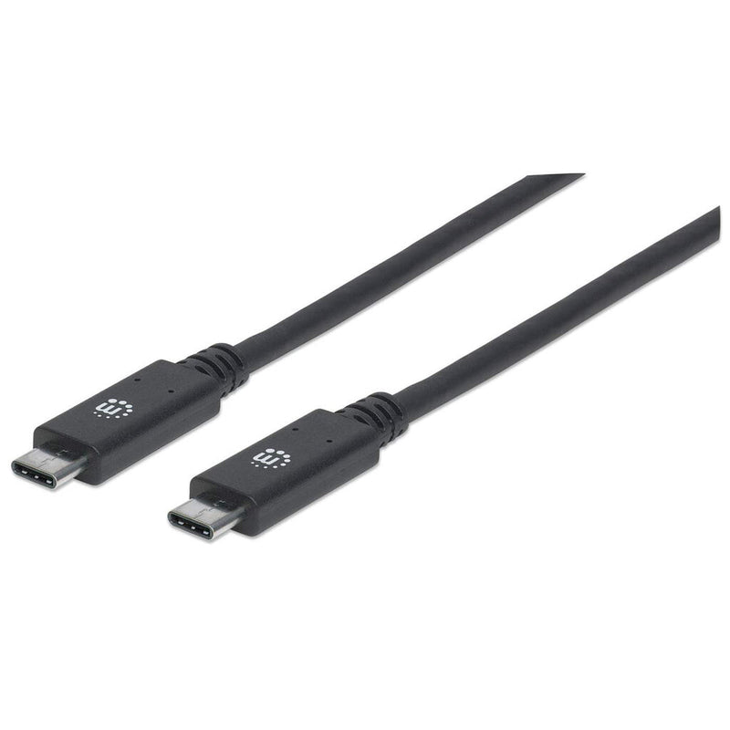 Manhattan 355223 USB-kabel USB 3.2 Gen 2 (3.1 Gen 2) 1 m USB C 10 Gbit/sek. Sort