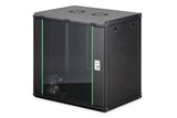 Digitus DN-19 12-U-EC-SW stativ 12U Vægmonteret stativ Sort