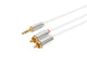 Prokord AUDIO-0022 lydkabel 10 m 3.5mm 2 x RCA Hvid