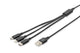Digitus AK-300160-010-S USB-kabel 1 m USB A USB C 10 W Sort