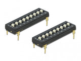 DeLOCK 66309 tilbehør til printkort (PCB) DIP-kontakt 2 stk