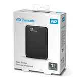 Western Digital Elements Portable ekstern harddisk 1 TB 2.5" Micro-USB B 3.2 Gen 1 (3.1 Gen 1) Sort