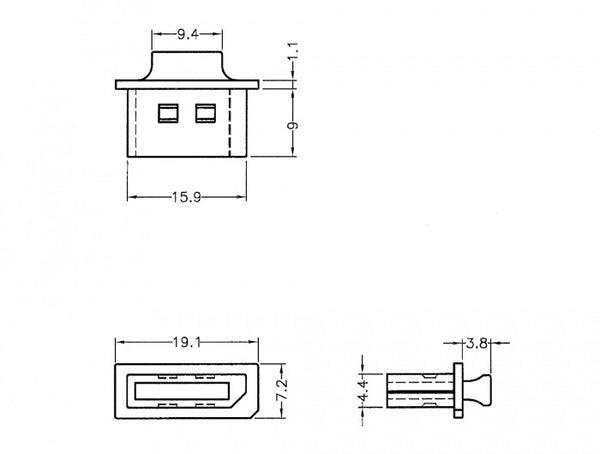 DeLOCK 64107 kabeltilbehør Kabelcover