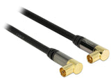DeLOCK 88917 koaxial kabel RG-6/U 5 m IEC Sort