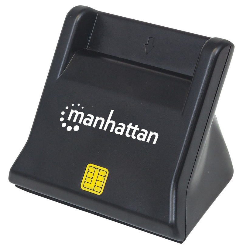 Manhattan 102025 smartcard læser Indendørs USB USB 2.0 Sort