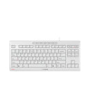 CHERRY STREAM KEYBOARD TKL tastatur Universel USB QWERTY Engelsk Hvid