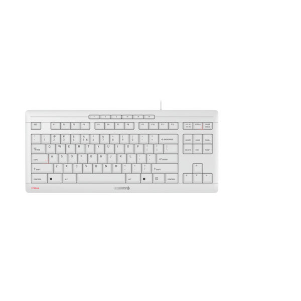 CHERRY STREAM KEYBOARD TKL tastatur Universel USB QWERTY Engelsk Hvid
