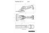 Metabo POWERMAXX SGS 12 Q batteridreven græssaks 1,15 cm 12 V Lithium-Ion (Li-Ion) Sort, Grøn, Rød