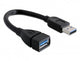 DeLOCK 82776 USB-kabel 0,15 m 5 Gbit/sek. Sort