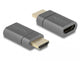 DeLOCK 66684 kabel kønsskifter HDMI Type A (Standard) Grå