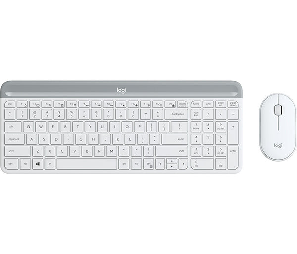 Logitech 920-009205 tastatur Mus inkluderet Universel RF trådløst QWERTY US International Hvid