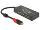 DeLOCK 87730 USB grafisk adapter 3840 x 2160 pixel Sort