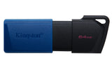 Kingston Technology DataTraveler 64 GB USB 3.2 Gen 1 Exodia M (sort + blå) - 2 stk.