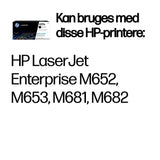HP Original 655A LaserJet-tonerpatron, sort