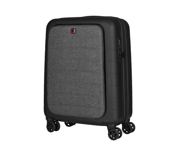 Wenger/SwissGear Wenger Syntry Carry-On Spinner Sort Varme grå Polyester Polykarbonat ABS plastic