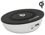 Navilock 65907 oplader til mobil enhed Smartphone Sort, Hvid DC, USB Indendørs