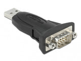 DeLOCK 61506 kabel kønsskifter USB A RS-232 Sort