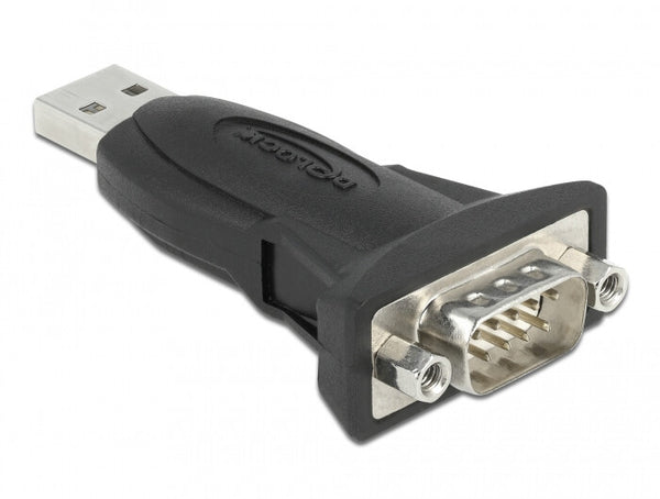 DeLOCK 61506 kabel kønsskifter USB A RS-232 Sort