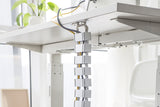 Digitus DA-90506 kabelorganisator Skrivebord Kabelæder Sølv 1 stk