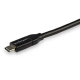 StarTech.com USB2C5C3M USB-kabel USB 2.0 3 m USB C 0,48 Gbit/sek. 100 W Sort