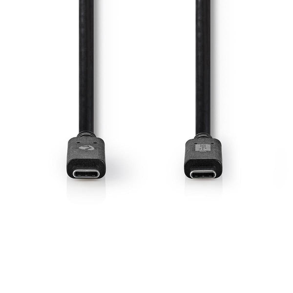 Nedis CCGW64750BK10 USB-kabel USB 3.2 Gen 2 (3.1 Gen 2) 1 m USB C Sort
