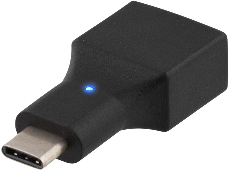 Deltaco USBC-1200 USB-kabel USB 2.0 USB A Sort