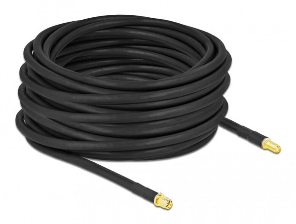 DeLOCK 90463 koaxial kabel LMR300 15 m SMA Sort