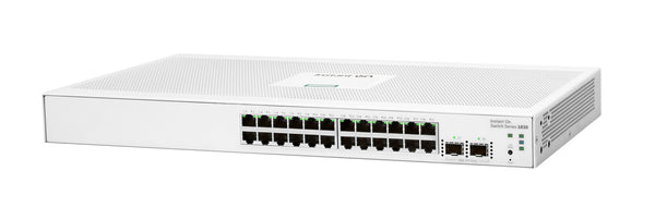 HPE Aruba Networking Networking Instant On Switch 24p Gigabit 2p SFP 1830 Administreret L2 Gigabit Ethernet (10/100/1000) 1U