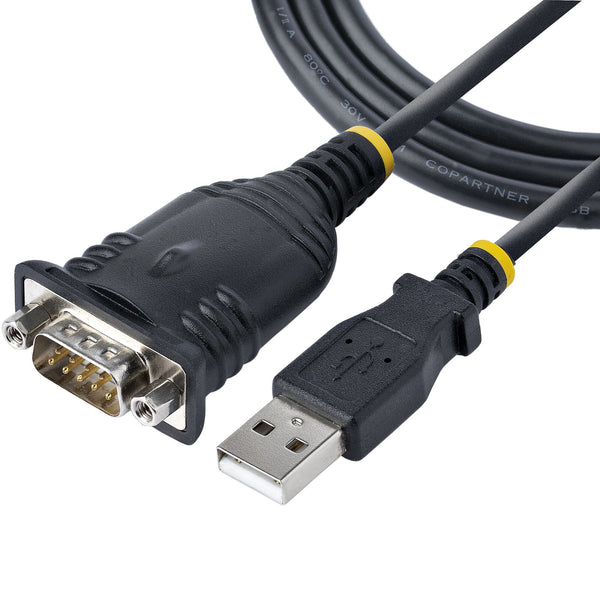 StarTech.com 1P3FP-USB-SERIAL kabel kønsskifter DB-9 USB Type-A Sort