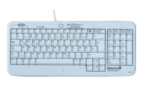 Medigenic Compact tastatur Medicinsk USB + PS/2 Tysk Hvid